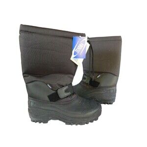 Tundra Boots Mountaineer Adjustable Pull On Snow Winter Boots Men's sz 12 Black
